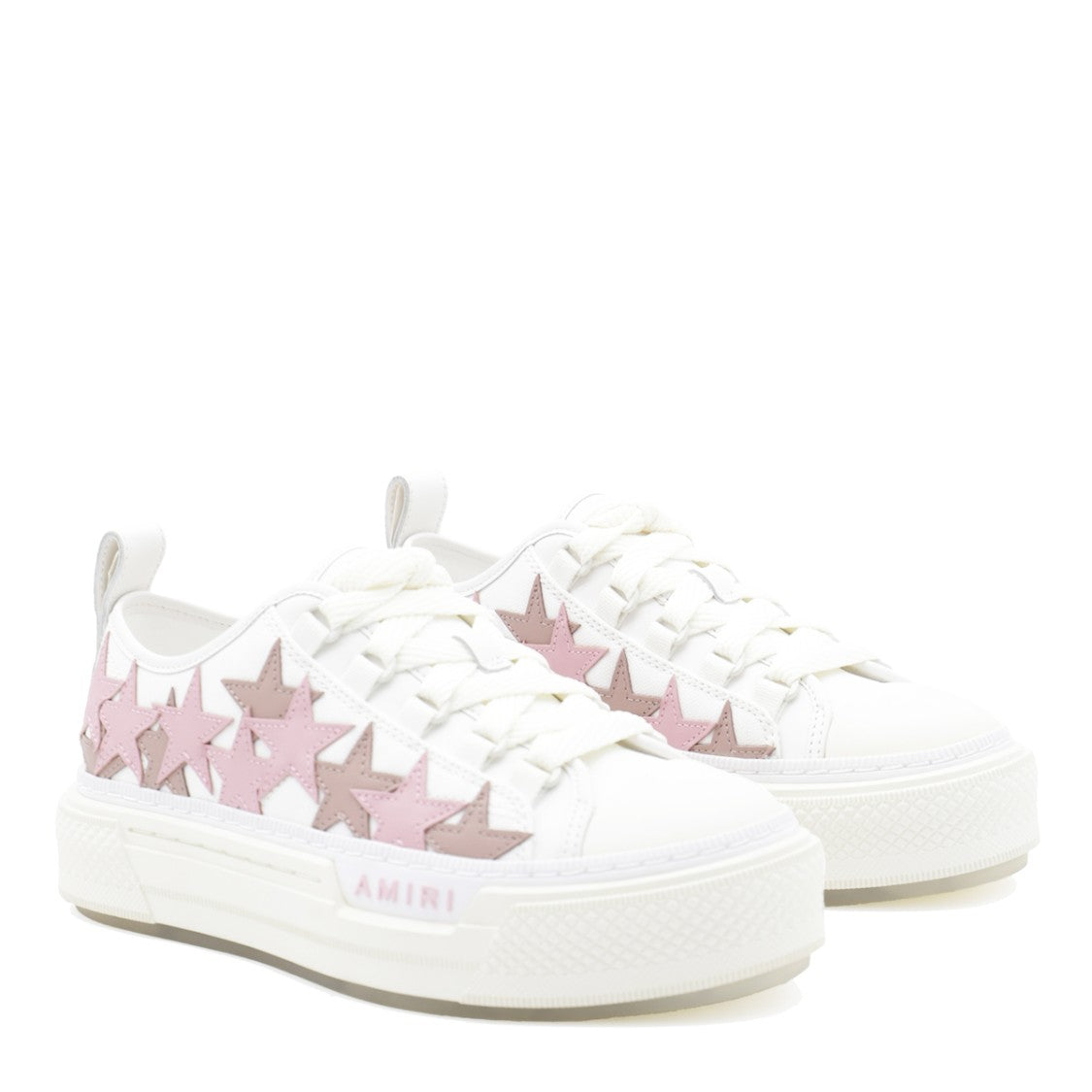 Amiri White Leather Stars Court Sneakers