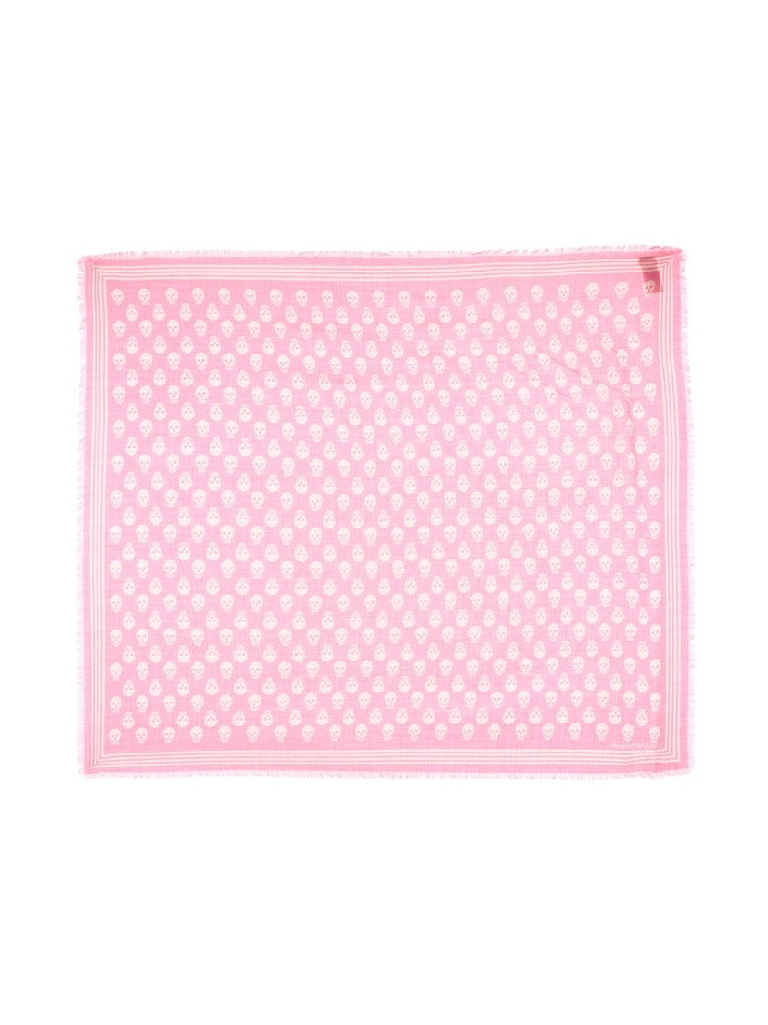 Alexander Mcqueen Biker Skull Print Scarf