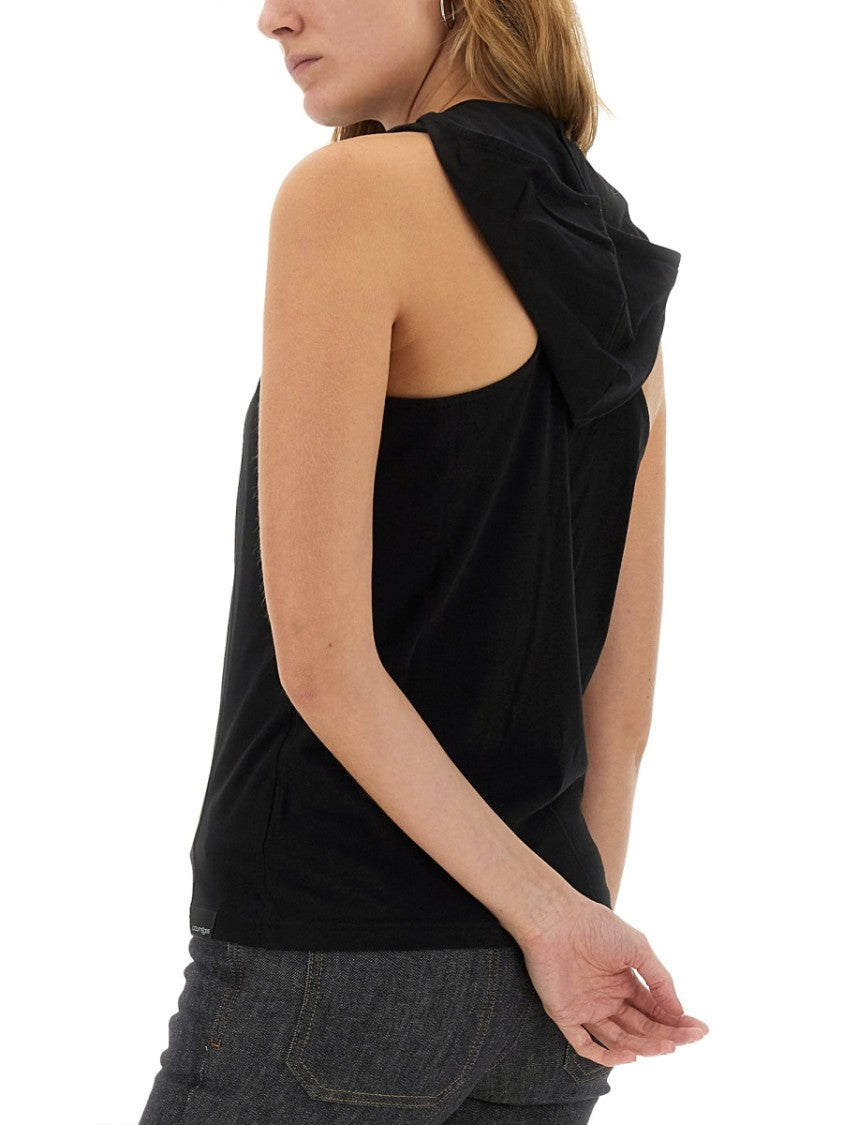 Courrèges Hooded Sleeveless Top