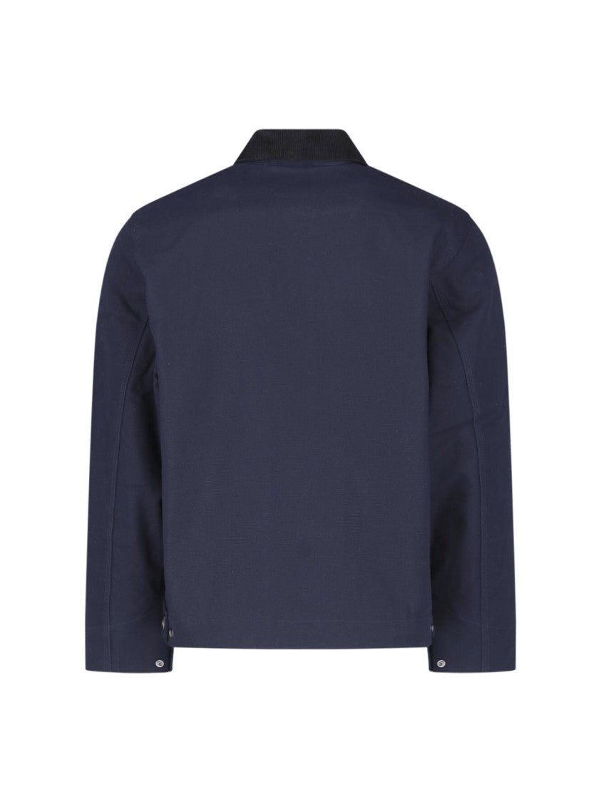 Carhartt Wip Blue Og Detroit Cotton Zip-Up Jacket
