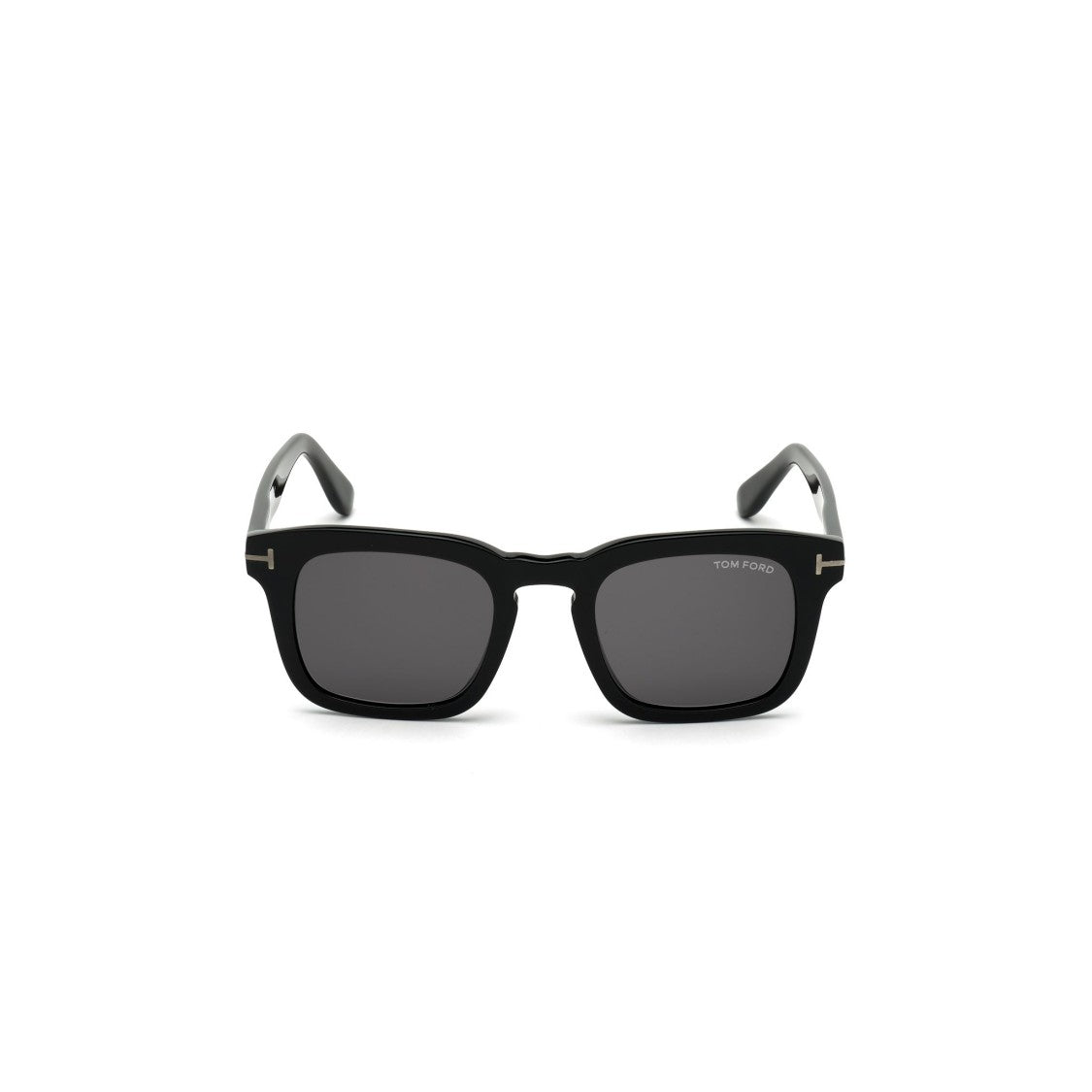 Tom Ford Bold Square Acetate Sunglasses With Glossy Black Finish