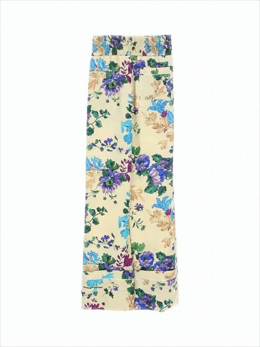 Off-White Relaxed Floral Print Trousers