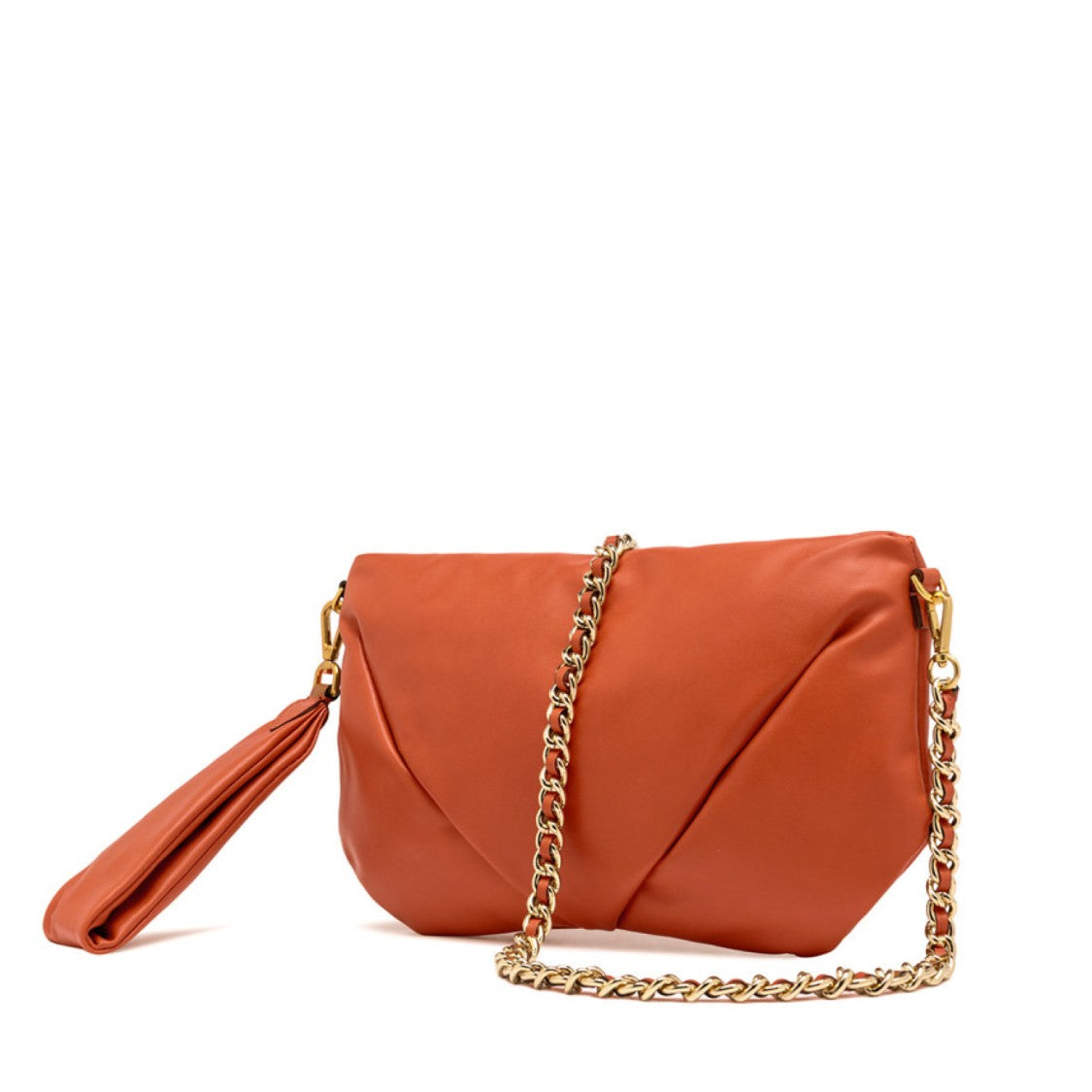 Gianni Chiarini Allegra Shoulder Bag In Coral Leather