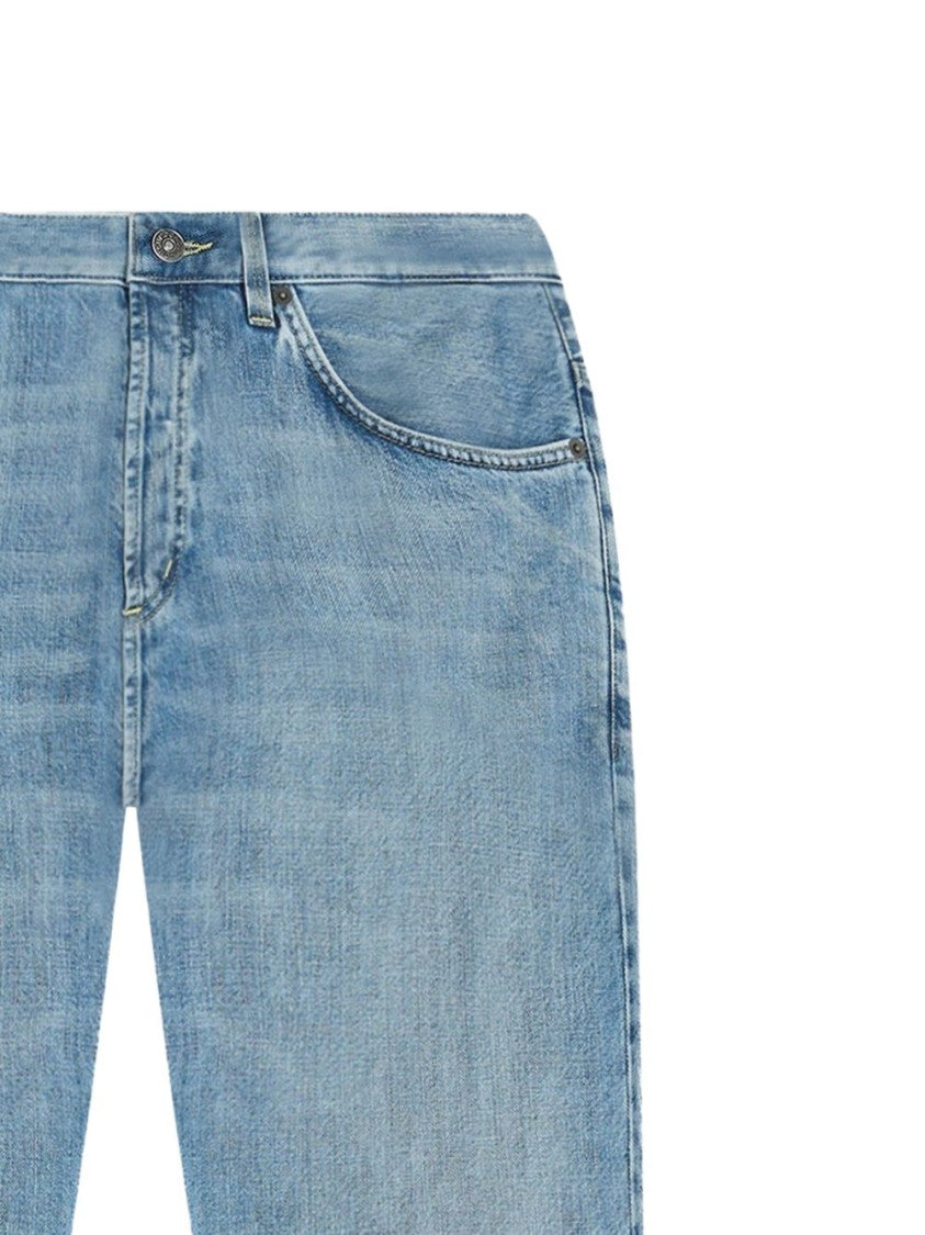 Dondup Light Blue Denim Jeans With Traditional Five-Pocket Design