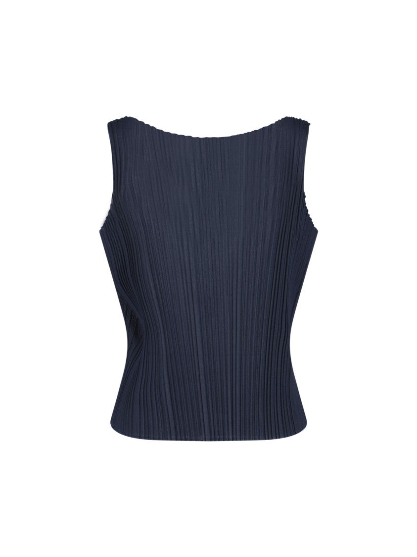 Giorgio Armani Pleated Twin-Set – Blue