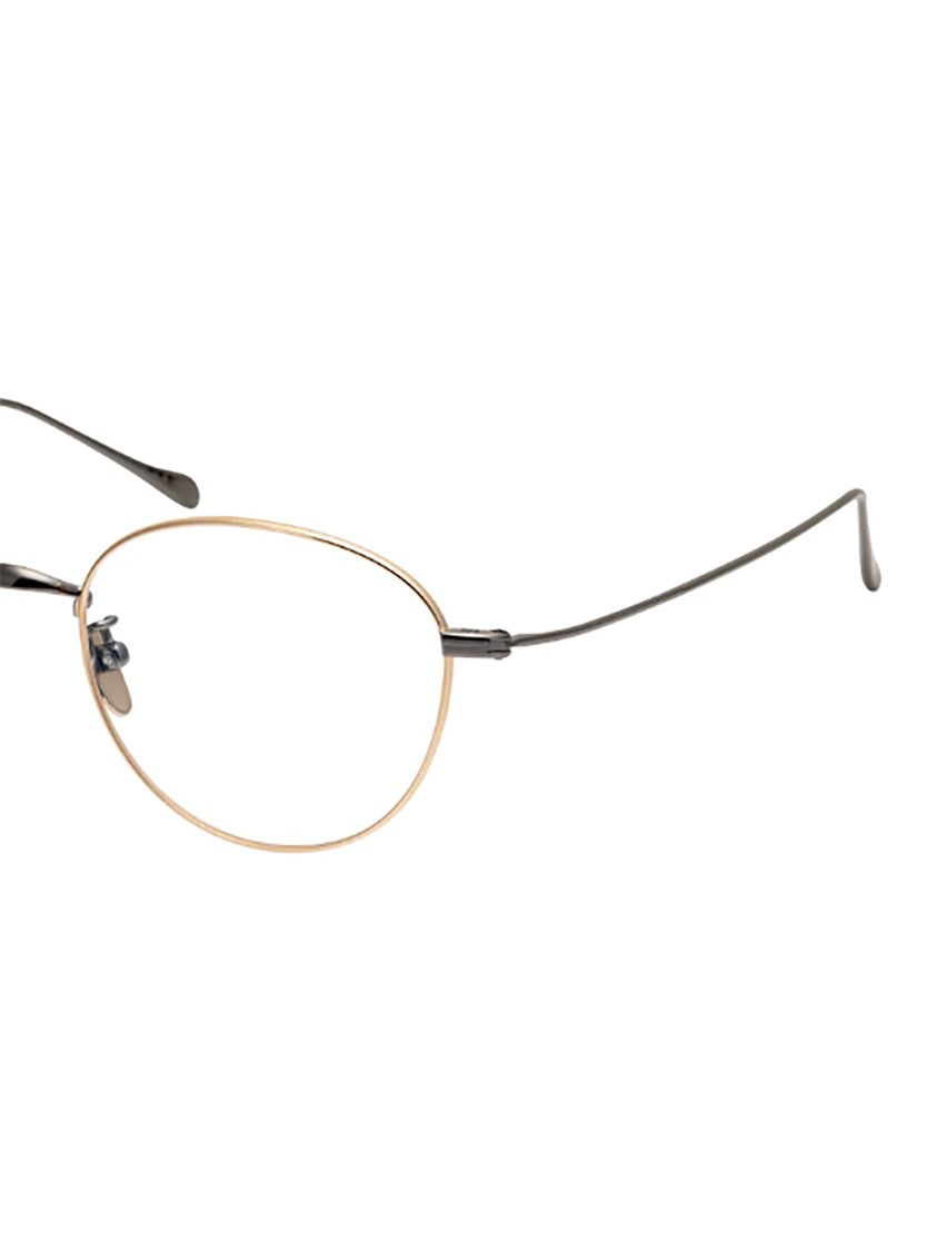 Masunaga Gms/396Bt+ Slim Oval Metal Eyeglasses
