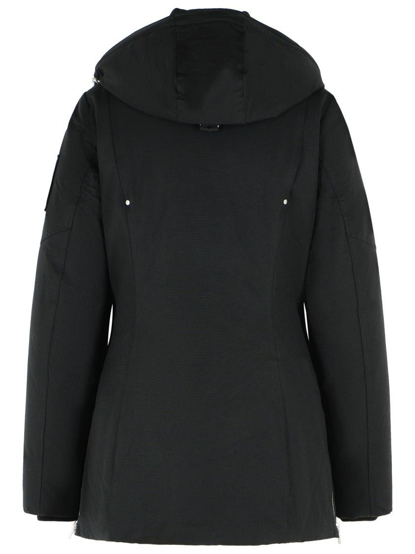 Moose Knuckles 'Original 3Q 2.0' Black Cotton Blend Down Jacket