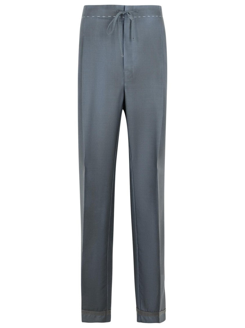 Maison Margiela Grey Wool Blend Trousers