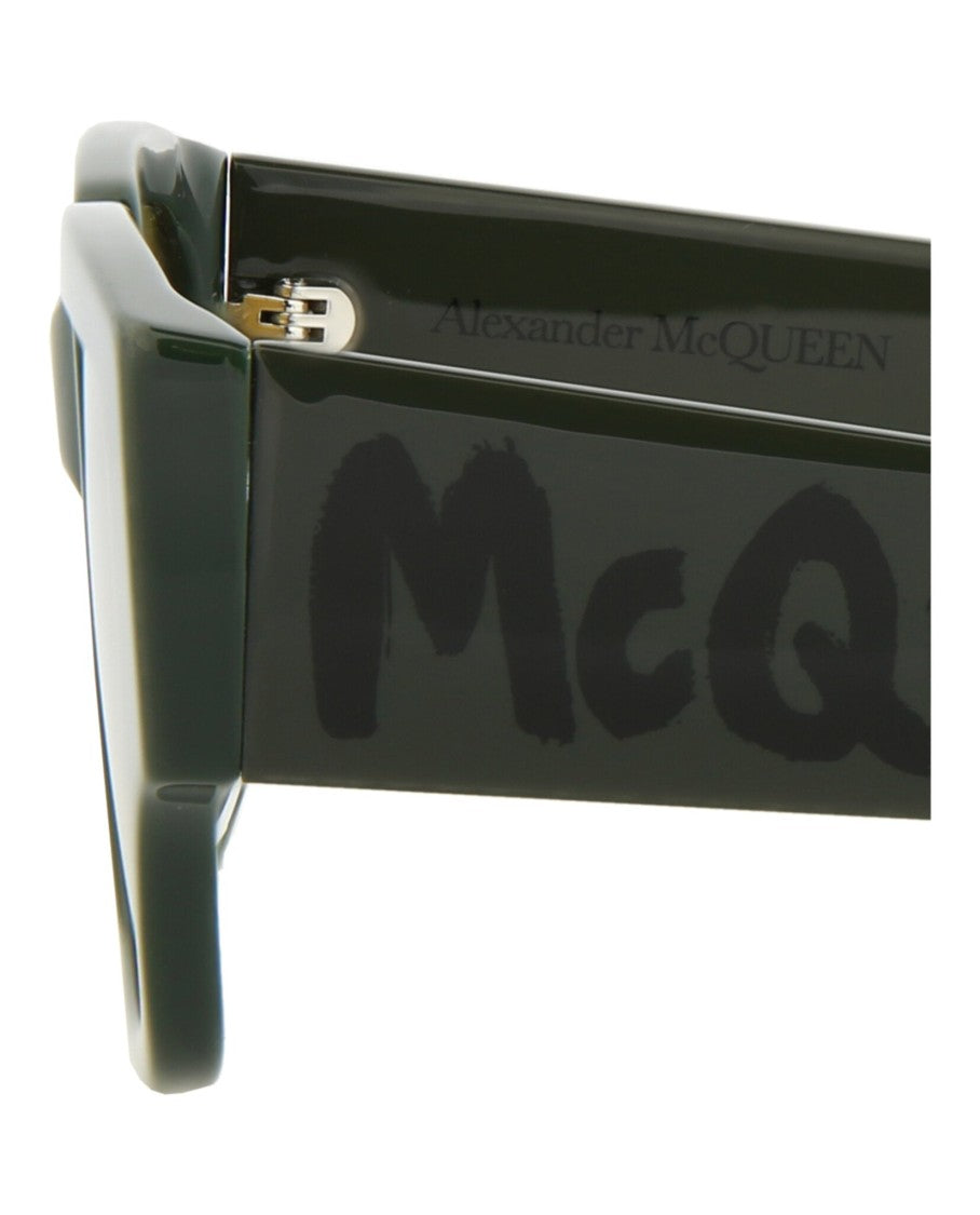 Alexander Mcqueen Square/Rectangle-Frame Acetate Sunglasses