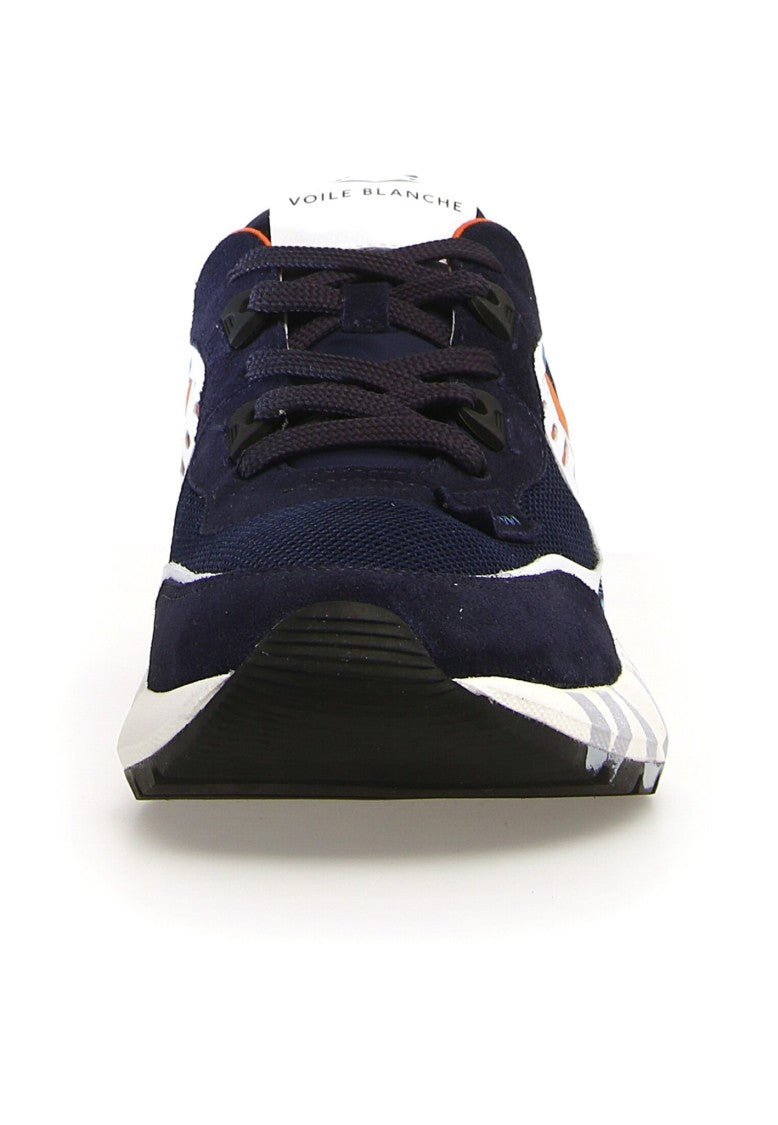 Voile Blanche Blue Suede And Fabric Club Sneakers