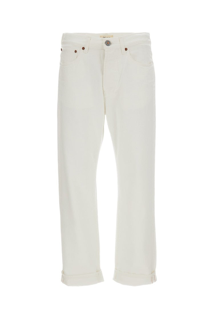 Tela Genova White Rodolfo/4F Selvedge Cotton 5-Pocket Jeans