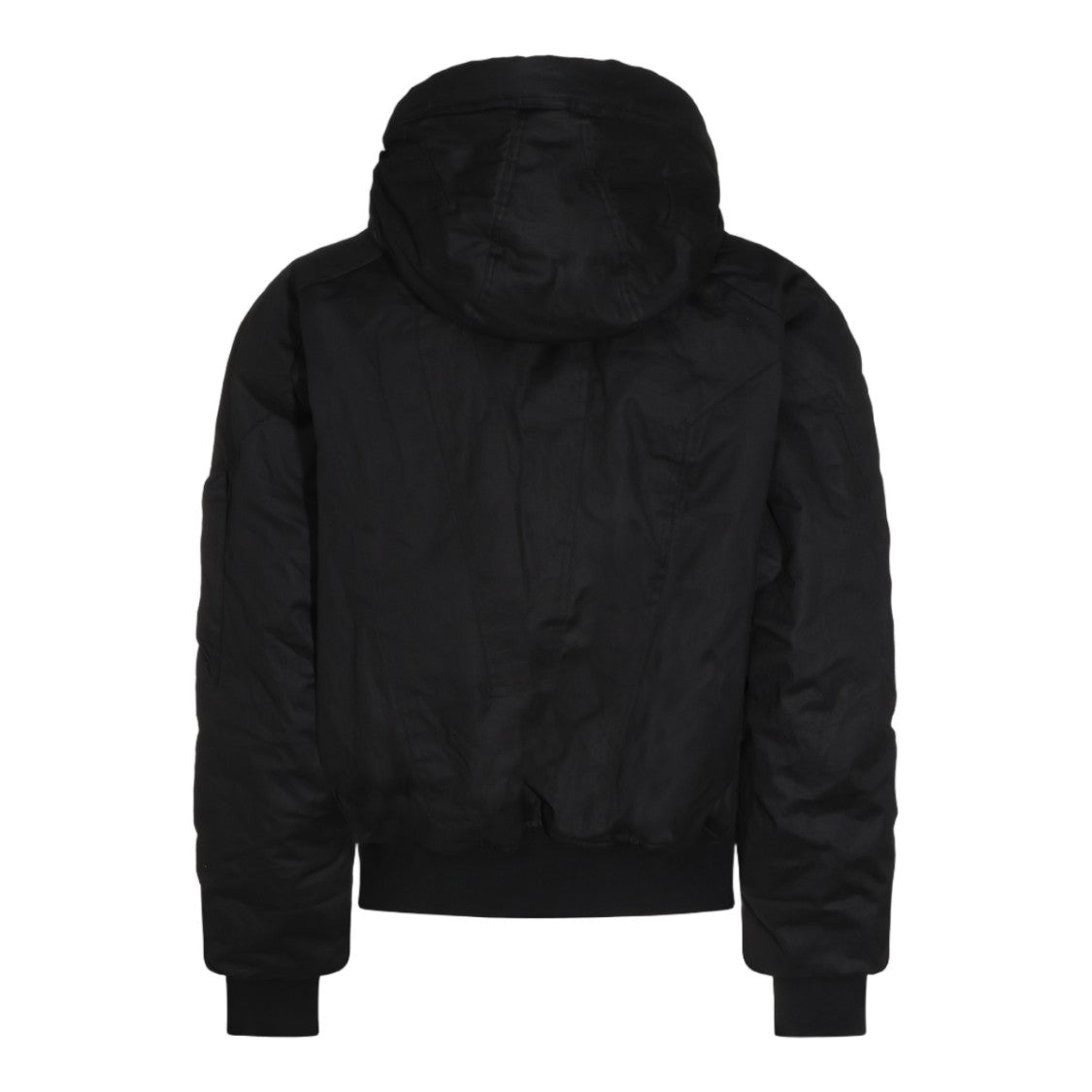 Thom Krom Structured Black Hooded High-Collar Down Jacket