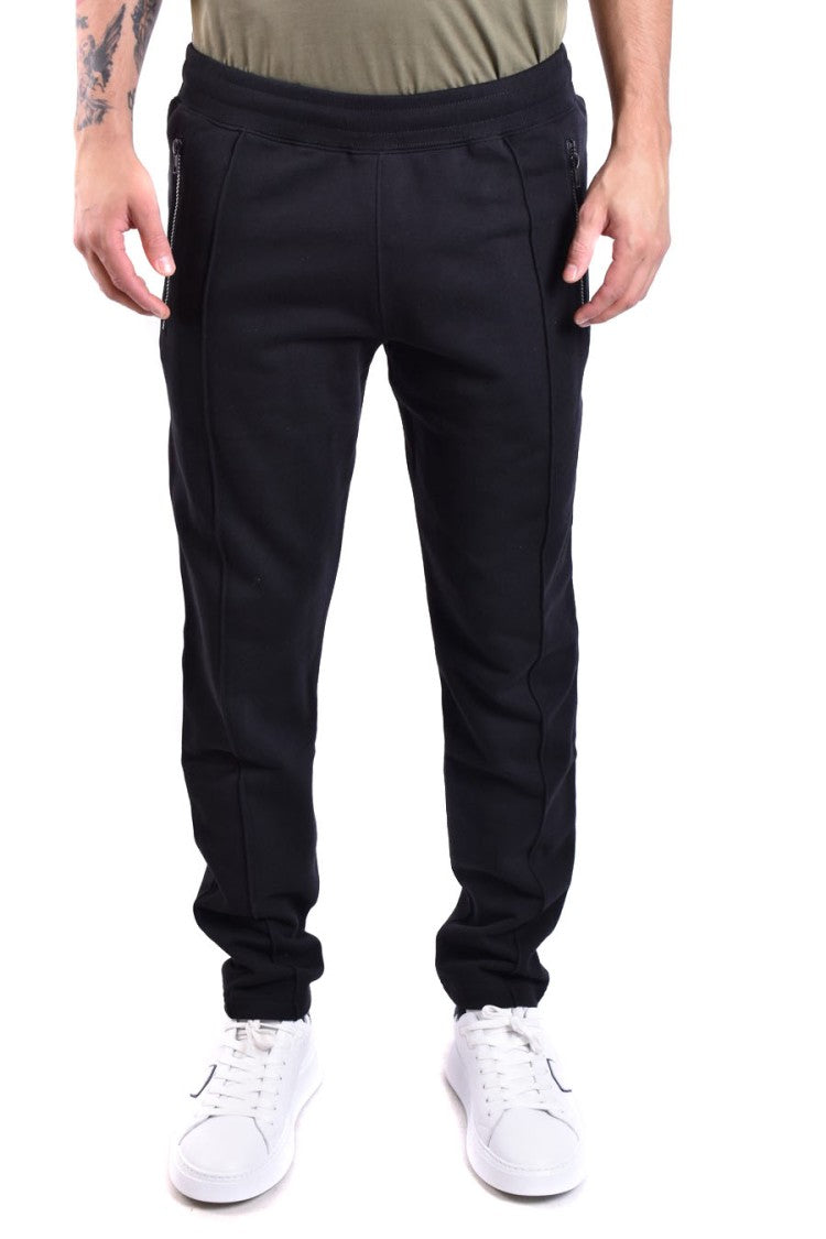 Moschino Tapered Black Trousers With Elastic Waistband