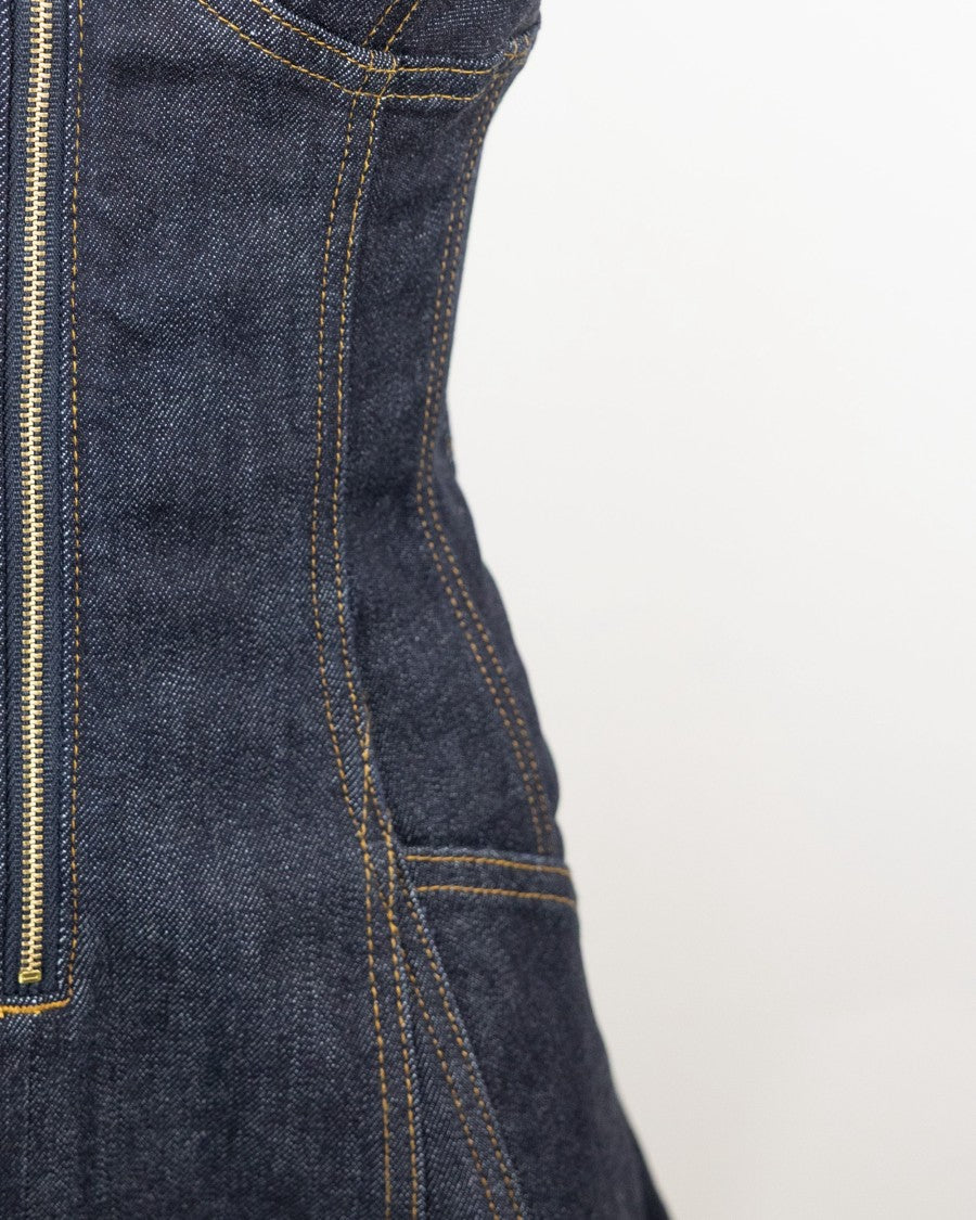 Self-Portrait Indigo Denim Mini Dress