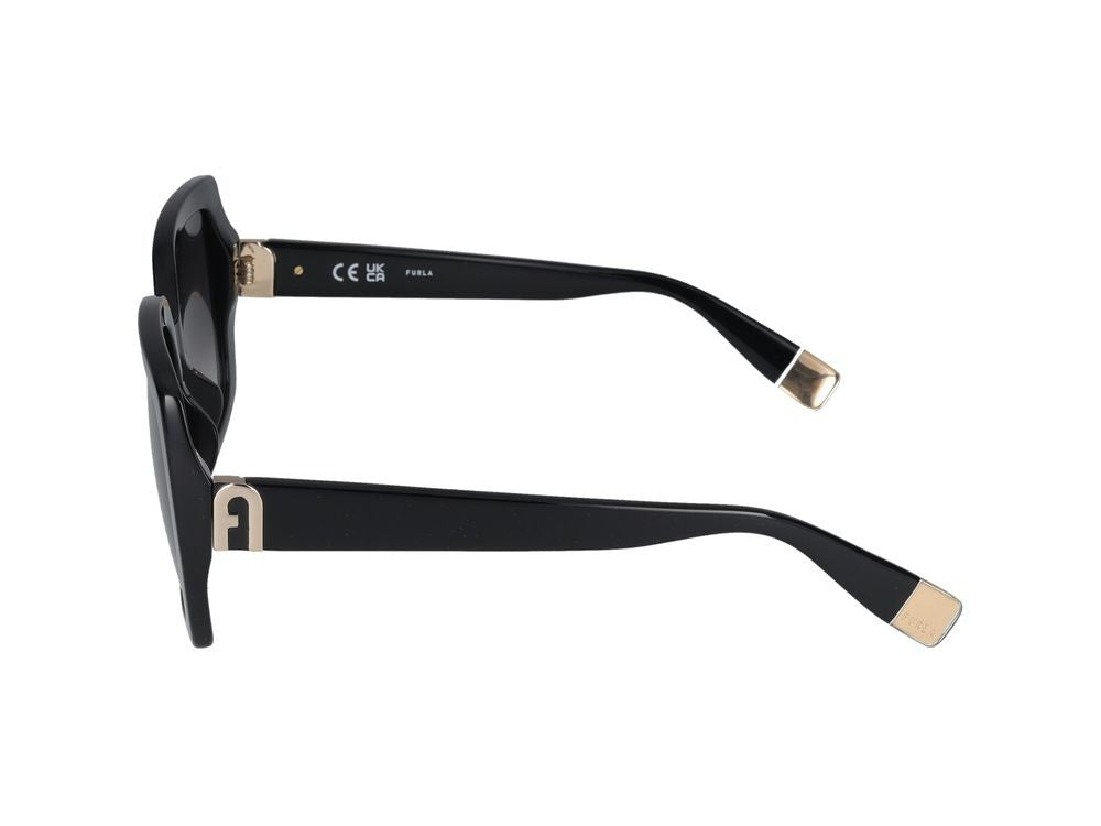 Furla Black Oversized Square Sunglasses