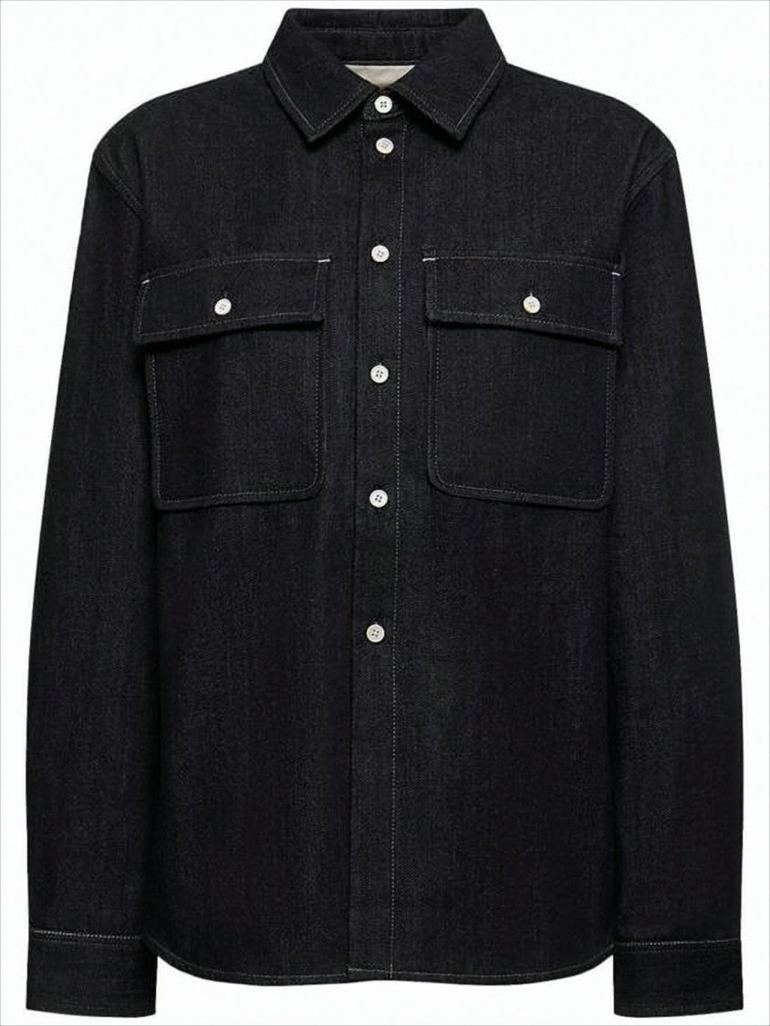 Jil Sander Structured Silhouette Button-Down Shirt With Flap Pockets