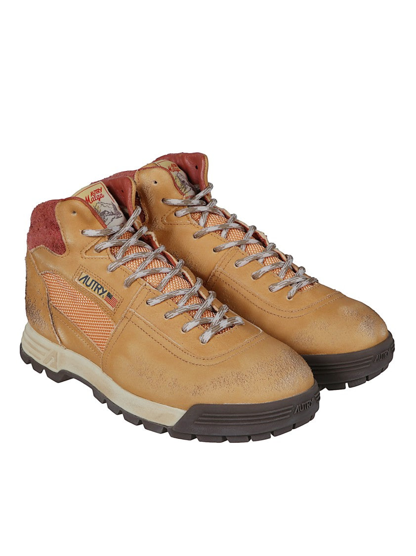 Autry Malga Mid Trekking Calf Leather Boots