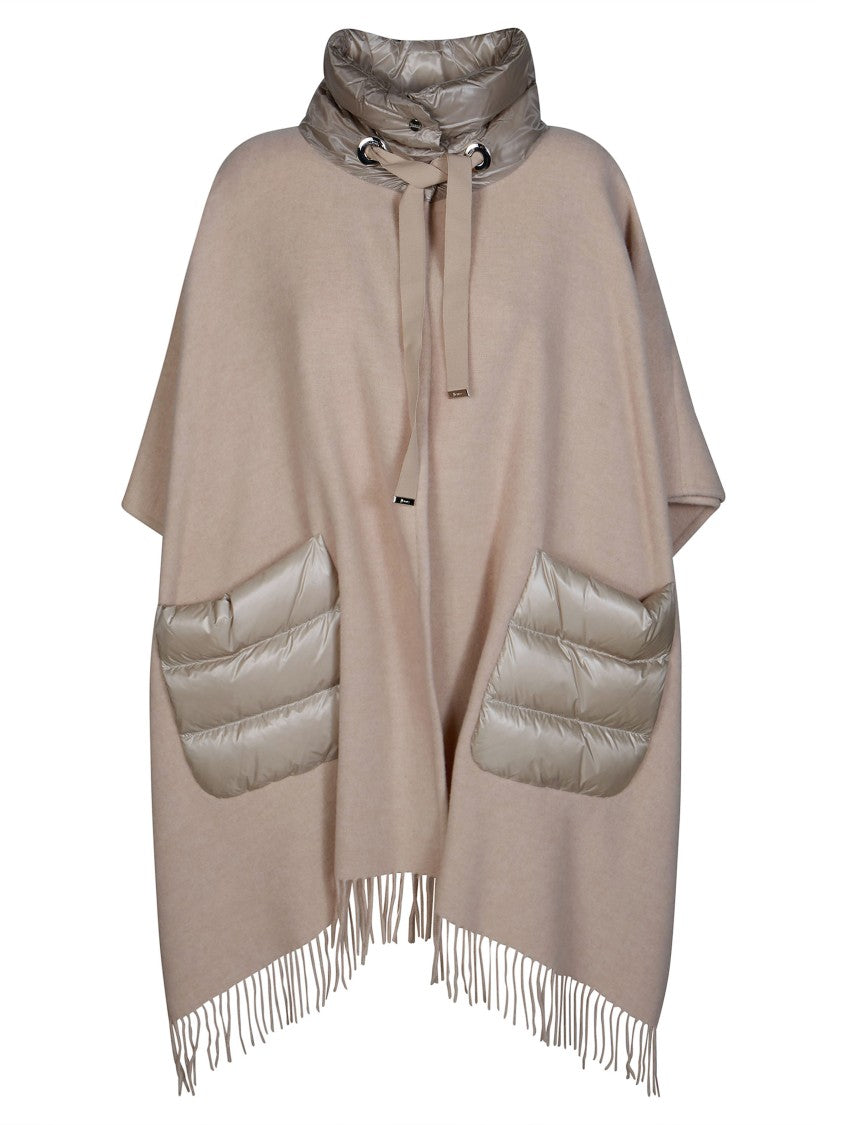 Herno High-Collar Quilted Cape