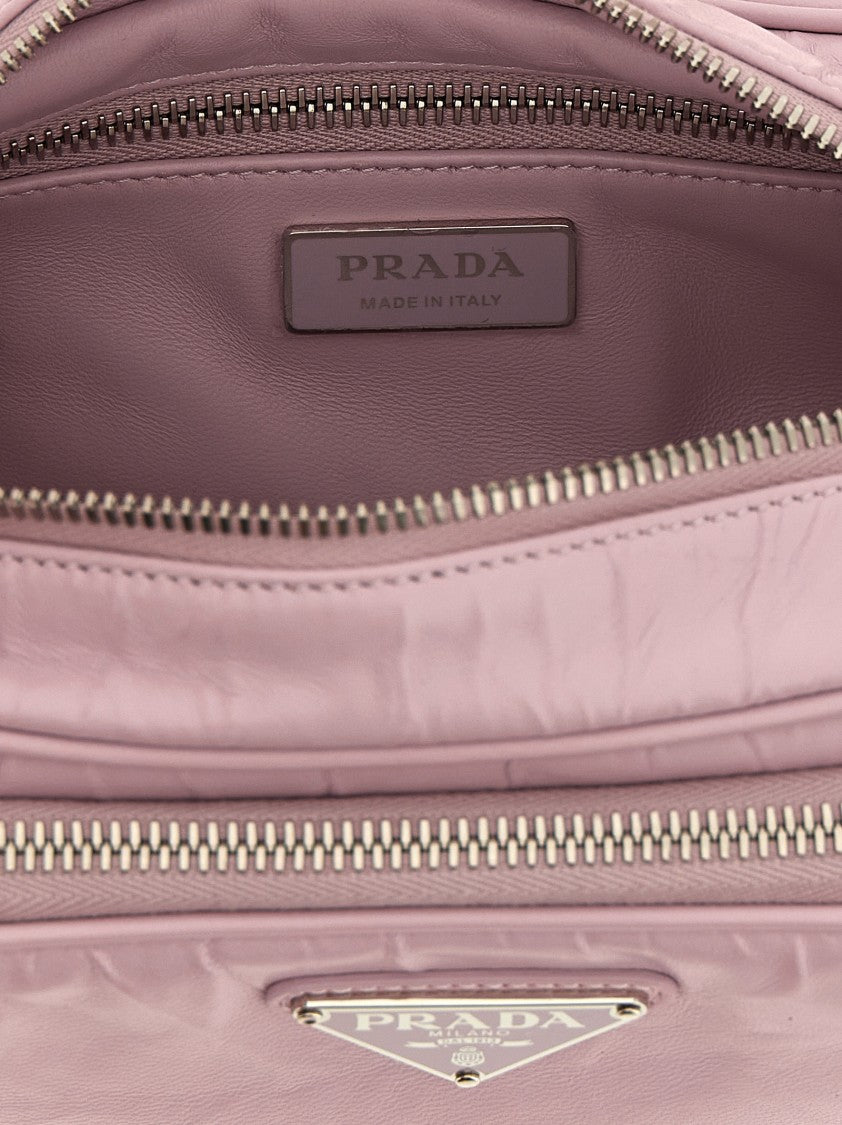 Prada Logo Antique Nappa Crossbody Bag