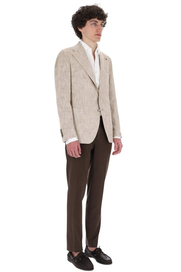Tagliatore Pino Lerario Textured Cotton-Silk Blazer