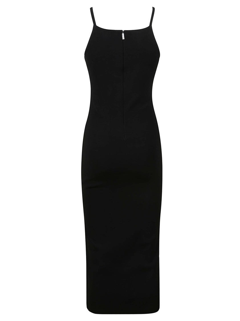 Michael Kors Form-Fitting Black Midi Dress