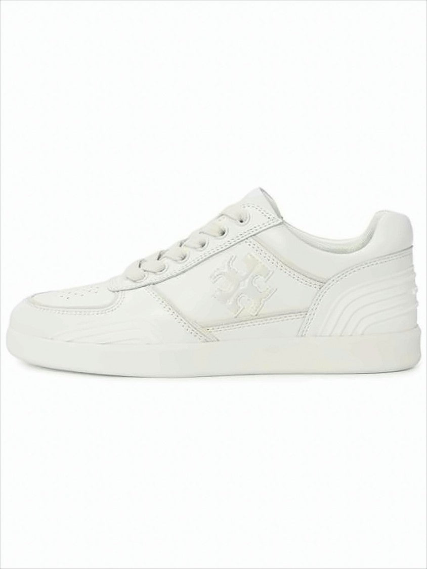 Tory Burch Low-Profile White Sneakers With Perforated Detailing