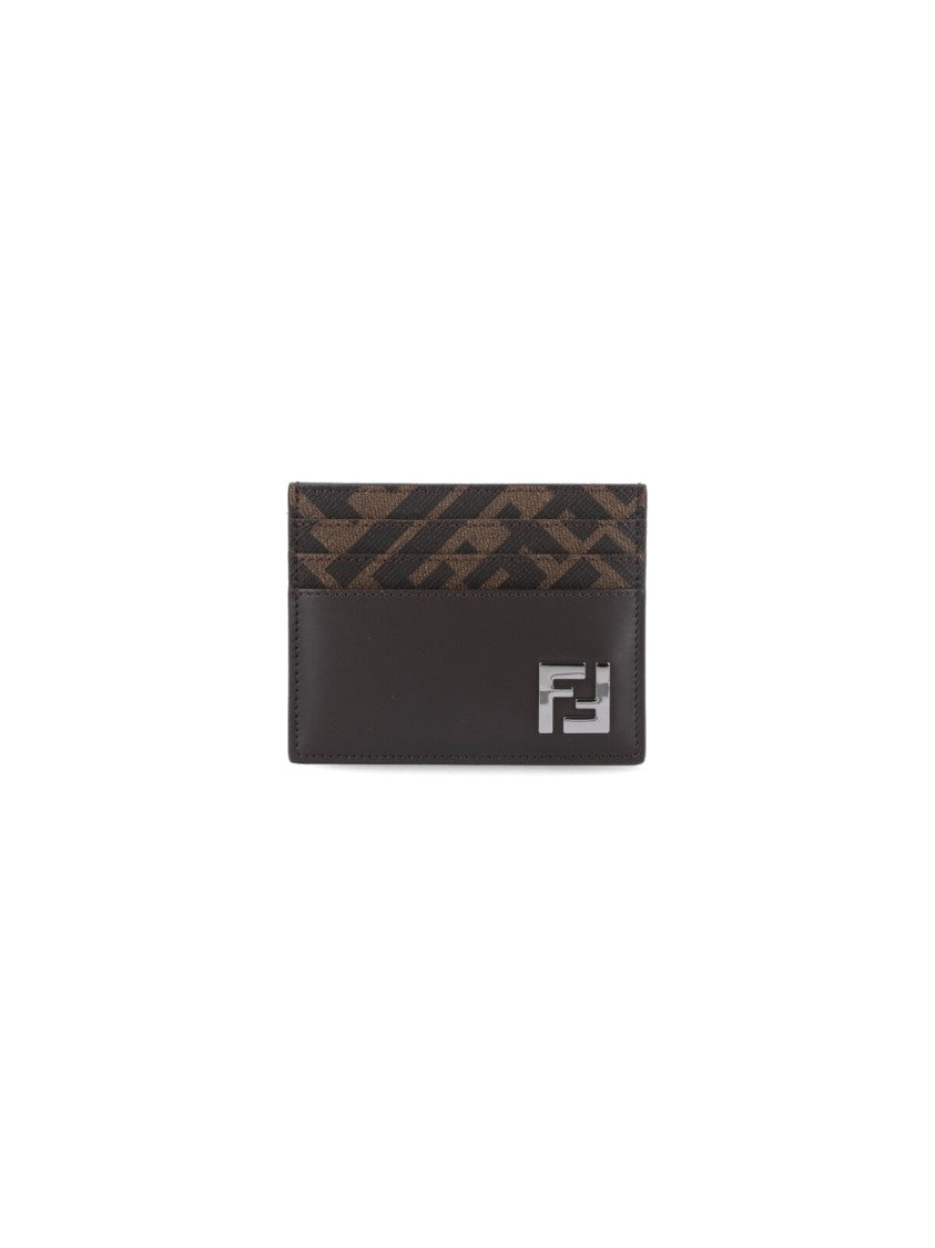 Fendi "Squared Ff" Card Holder – Black