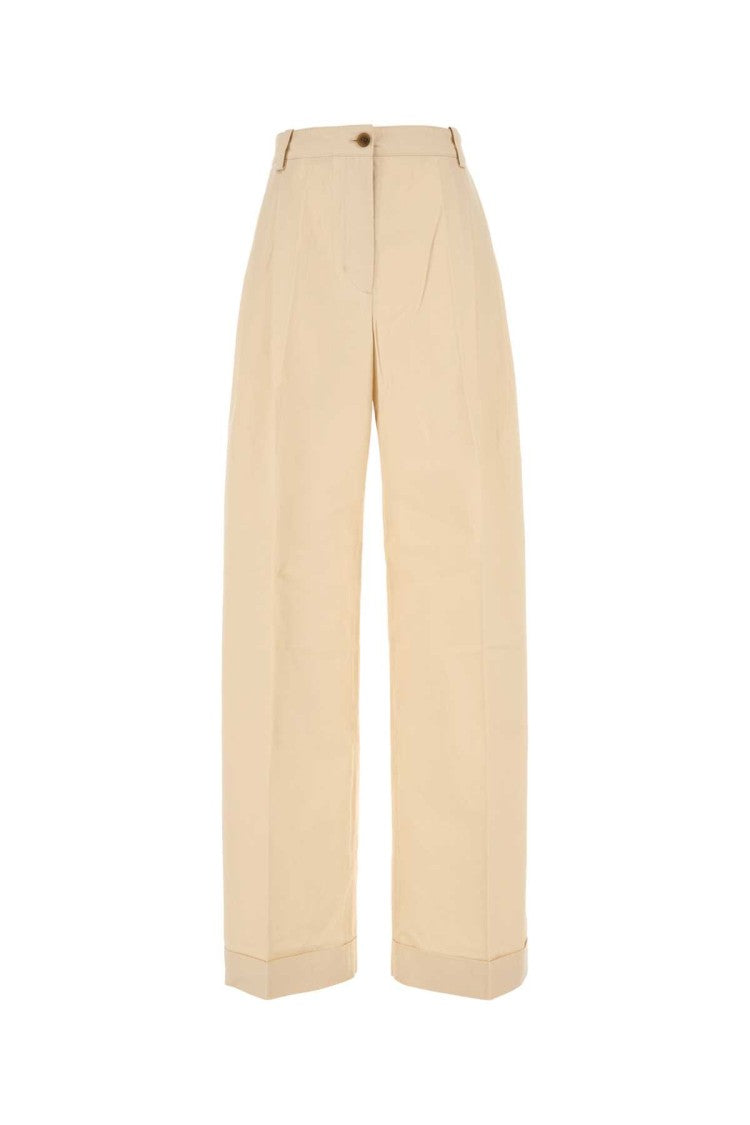 Maison Kitsuné Cream Cotton Pant