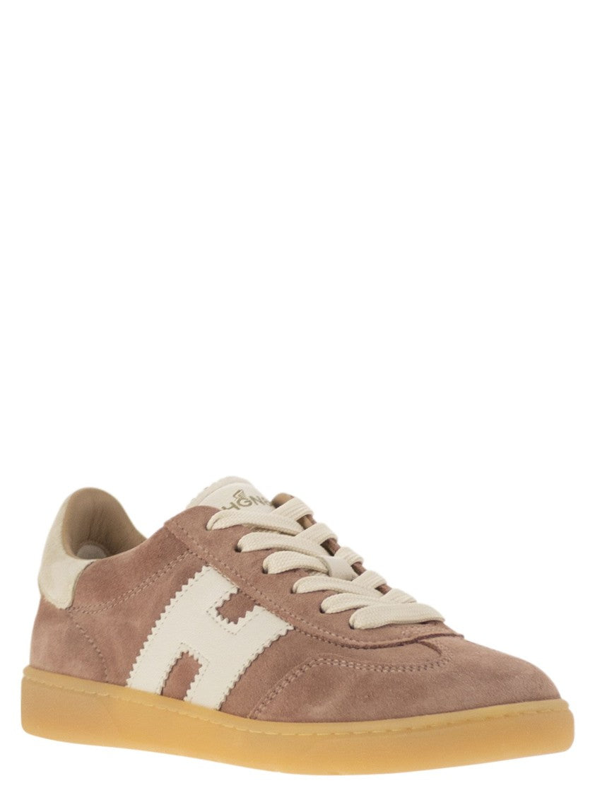 Hogan Retro-Inspired Suede Sneakers With Nappa Leather Accents
