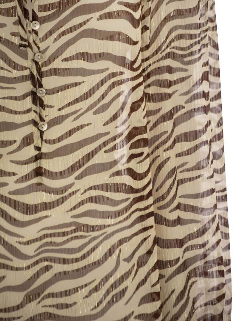 Mc2 Saint Barth Harper - Shirt With Mandarin Collar