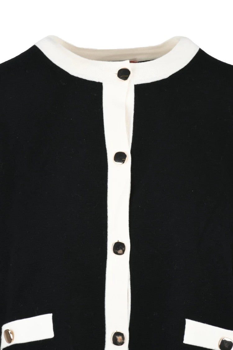 Max Mara Cropped Cardigan With Contrasting Trim