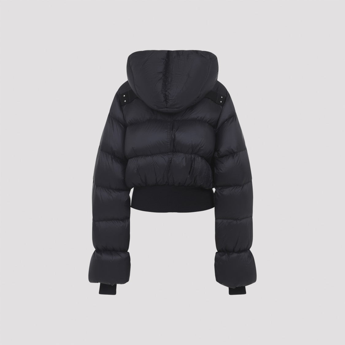 Rick Owens Cropped Puffer Jacket With High Collar