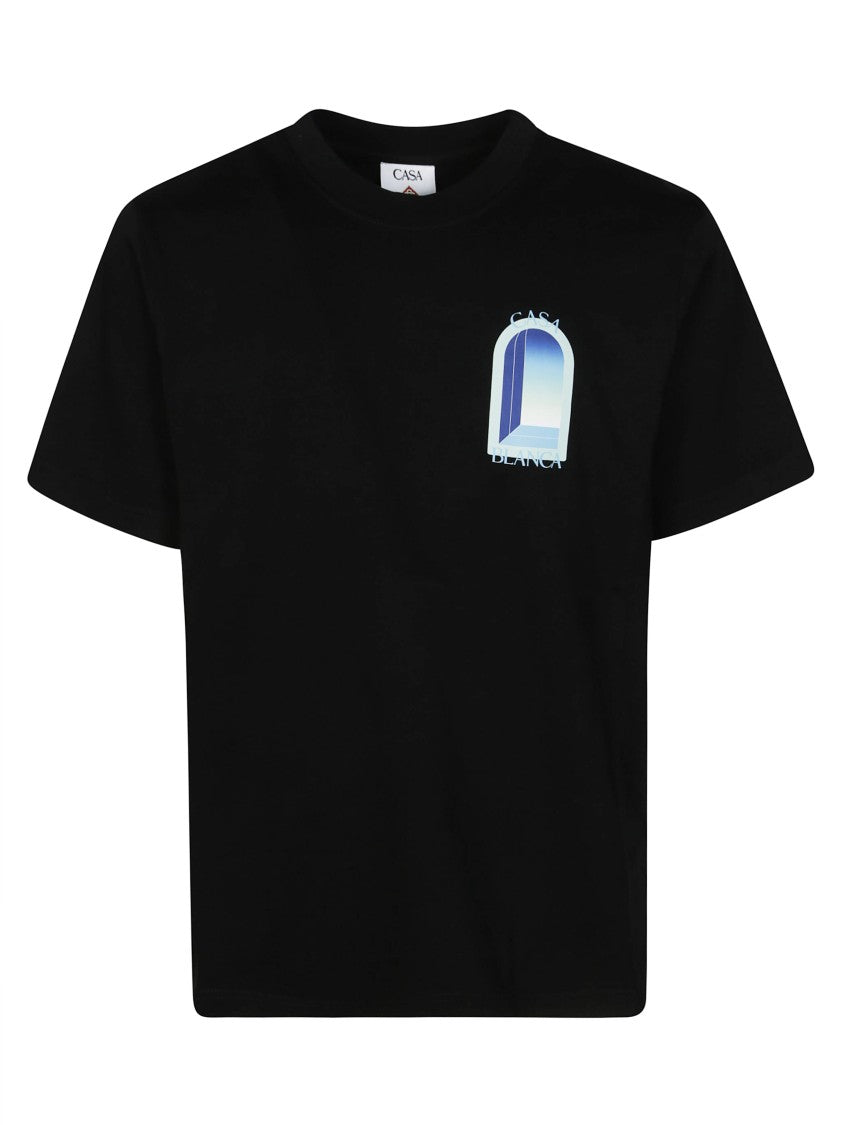 Casablanca Black Classic Gradient Arch T-Shirt