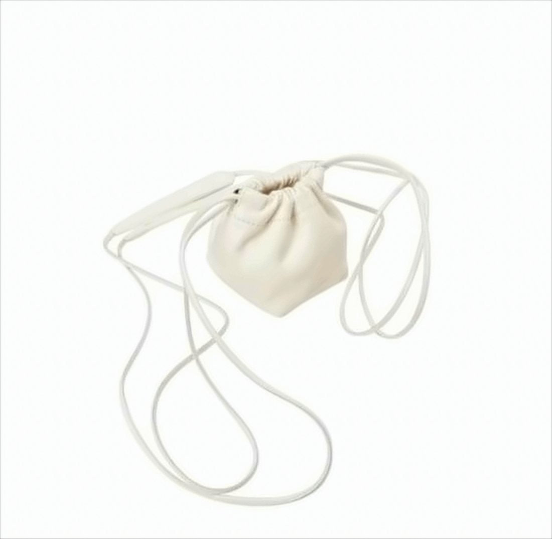 Jil Sander Pouch-Style White Shoulder Bag