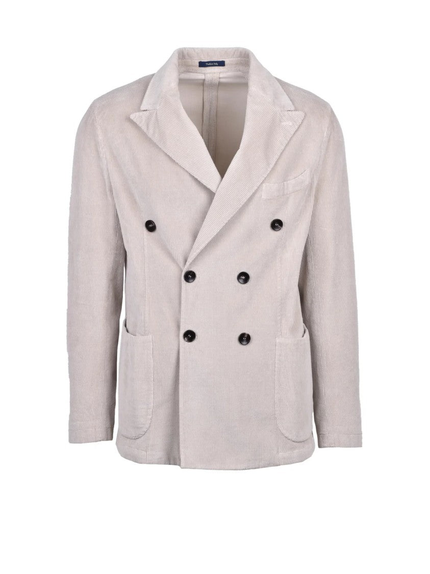 Fbte From Beginning To End Beige Cotton Lyocell Elastane Men's Jacket