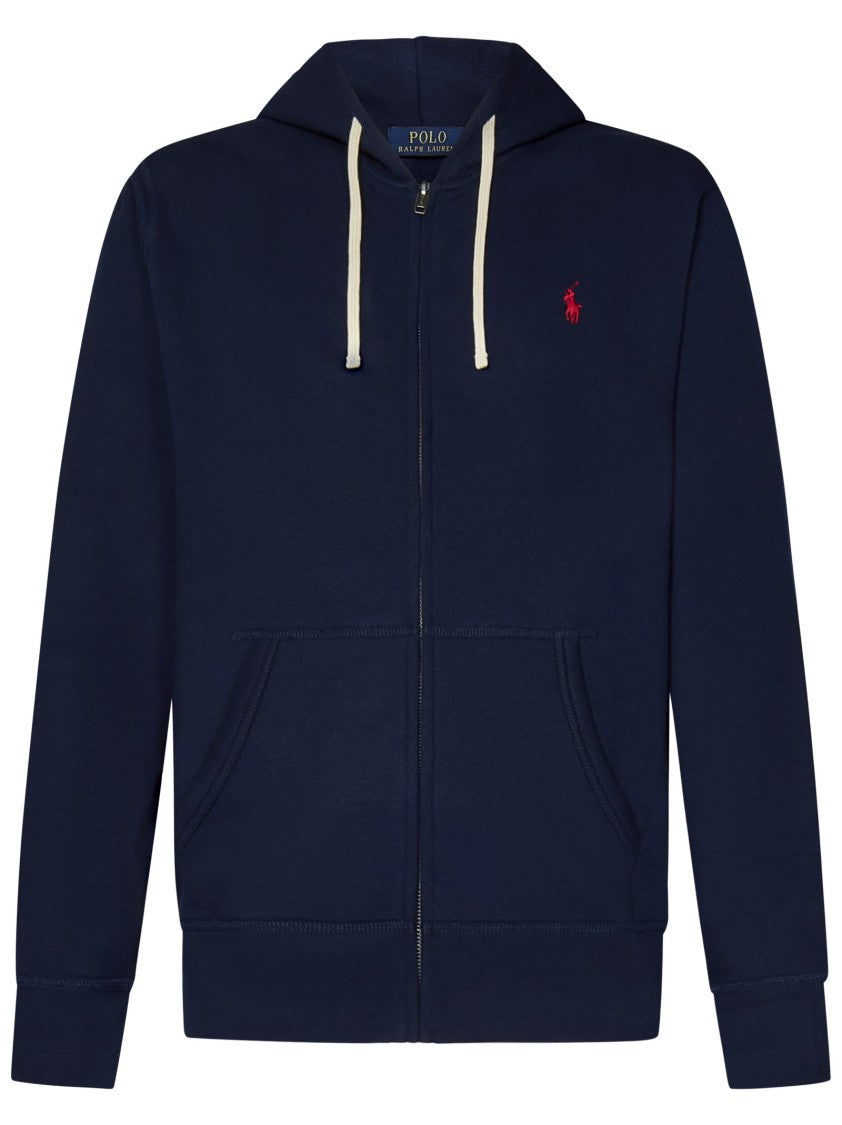 Polo Ralph Lauren Zip-Up Hooded Sweatshirt In Cotton-Polyester Blend