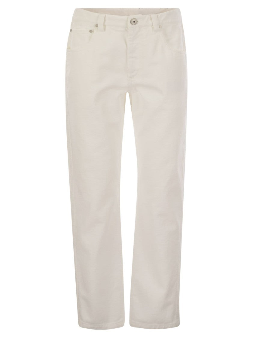 Brunello Cucinelli Cotton 5-Pocket Trousers