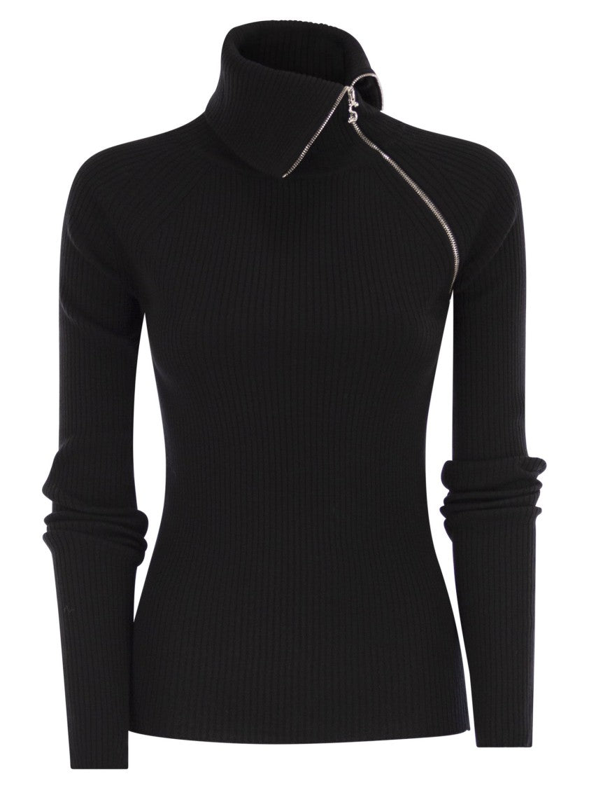 Sportmax Pinna - High-Neck Jumper With Zip
