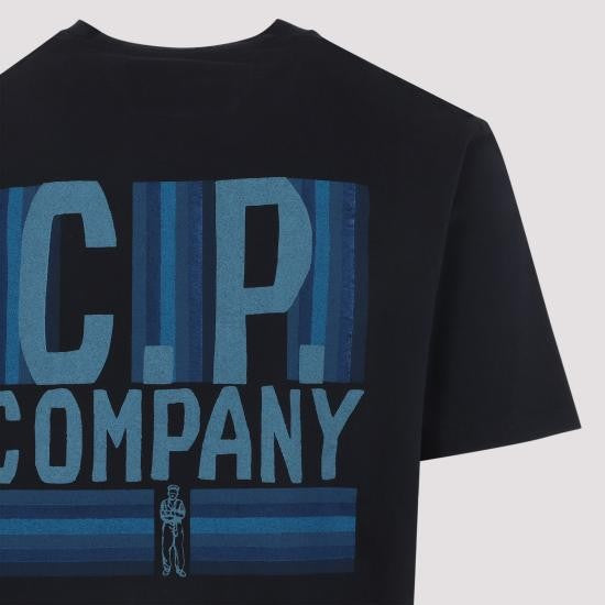 C.P. Company Short-Sleeve T-Shirt With Graphic Logo And Classic Crew Neckline