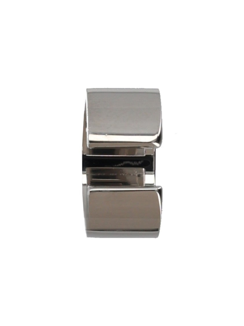 Mm6 By Maison Margiela Silver Open-Ended Circular Ear Cuff