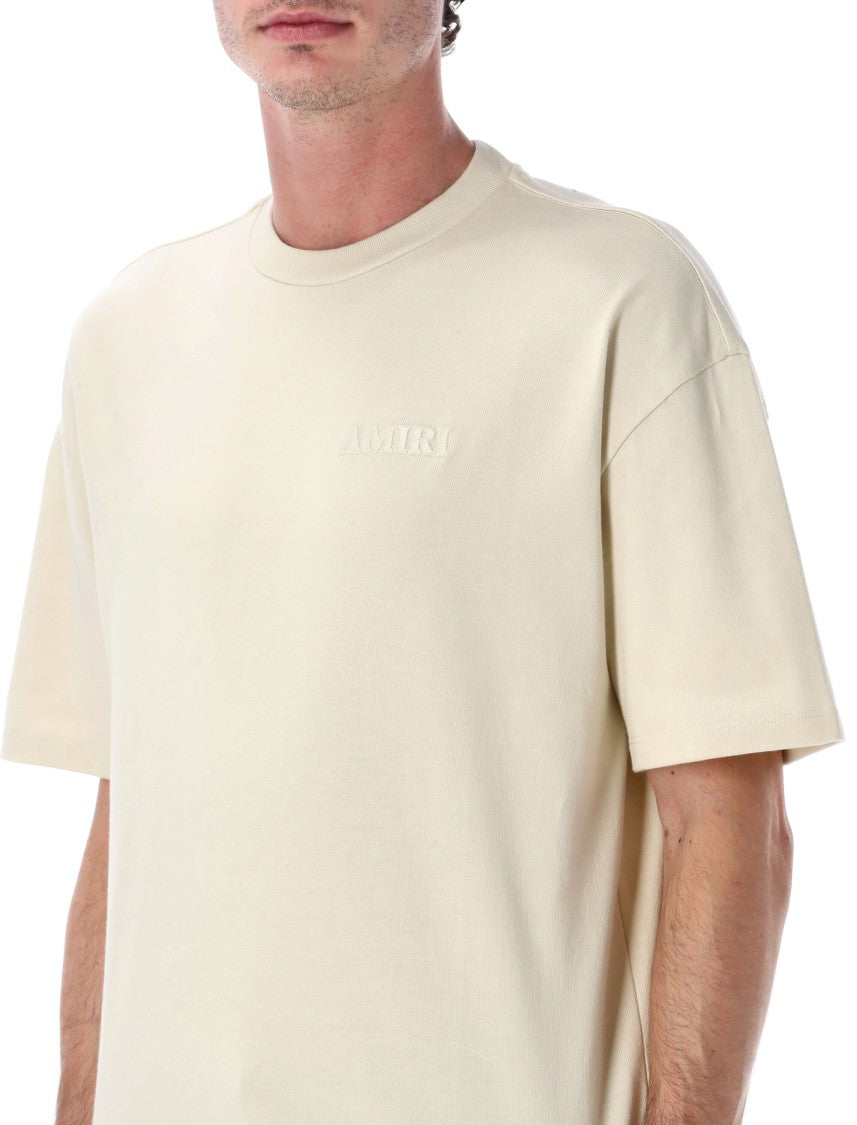 Amiri Oversized Cotton T-Shirt With Logo Embroidery