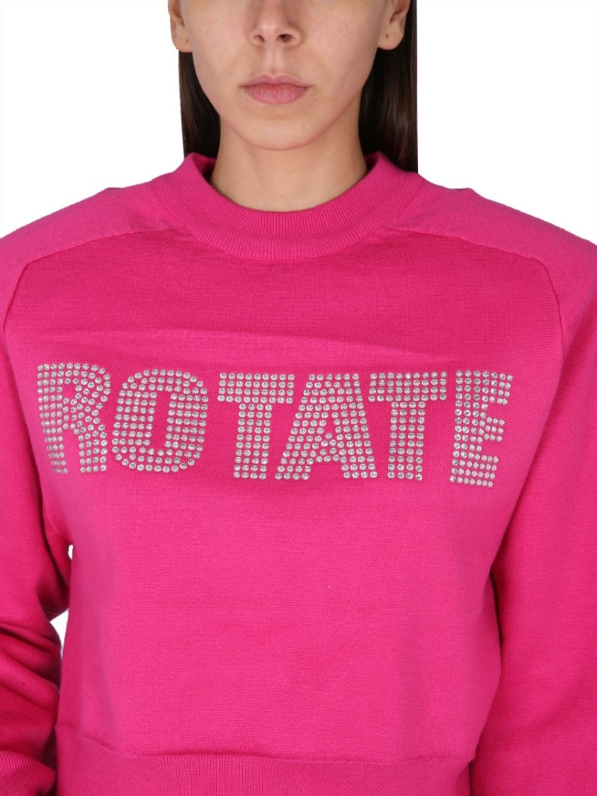 Rotate Birger Christensen Vibrant Cropped Sweatshirt