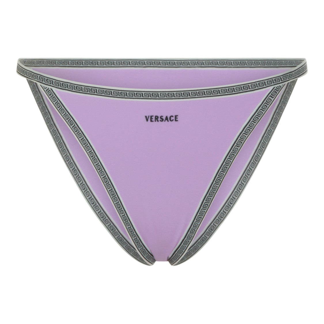 Versace Low-Rise Bikini Bottoms With Greek Key Detail