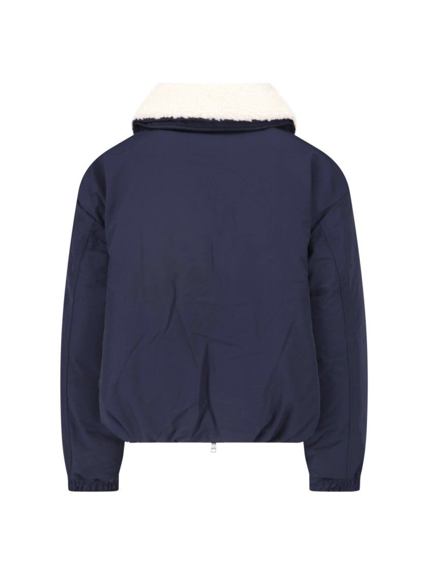 Polo Ralph Lauren Blue Teddy Collar Down Jacket