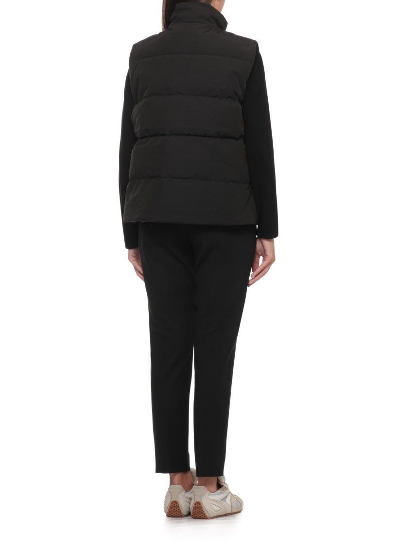 Canada Goose High Neck Padded Sleeveless Coat With Minimalist Design