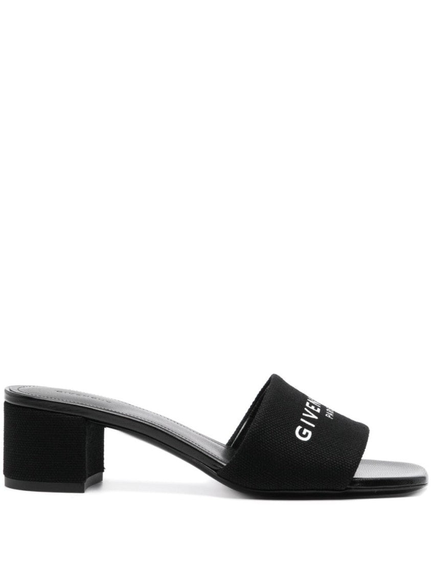 Givenchy 45Mm Heel Black Sandals