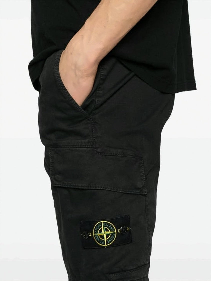 Stone Island Cargo-Style Shorts With Multiple Pockets