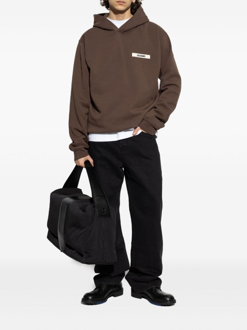 Jacquemus Relaxed Fit Brown Hoodie