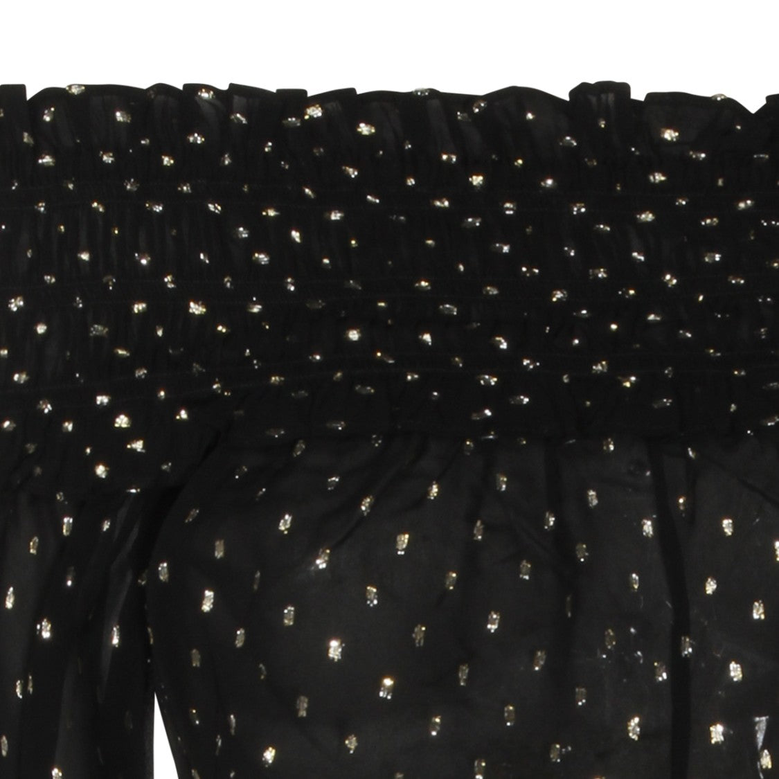 Self-Portrait Black Viscose Top