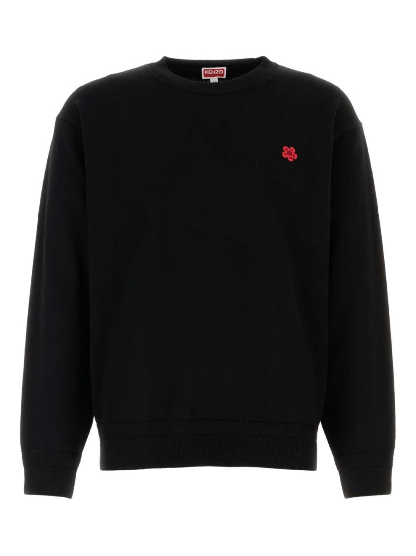 Kenzo Black Ribbed Boke Flower Sweater